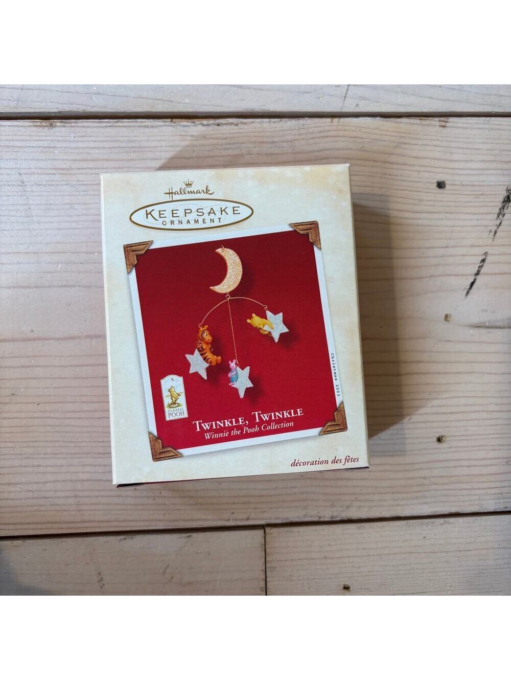 Hallmark Keepsake NIB Winnie the Pooh Twinkle Twinkle Christmas Ornament 2003